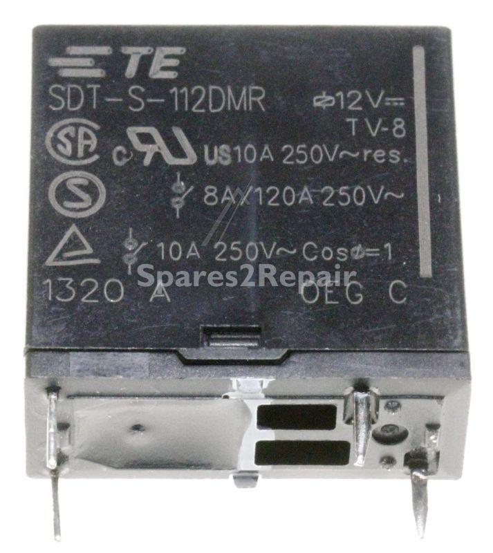 Te Connectivity Pcb Relay To 12v - 12vdc 10a-250vac Sdt-s-112dmr Relay