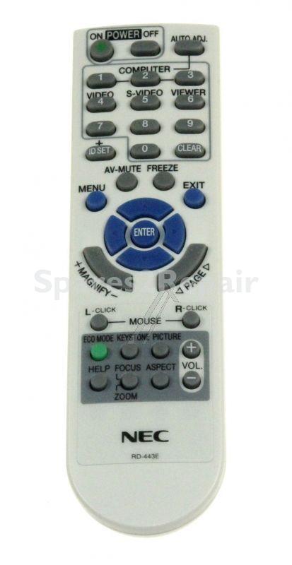 Nec Remote Control - Rd-443e 7n900731 Remote Control
