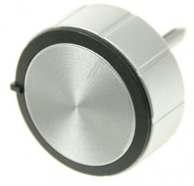 Control Knobs - C00448178 481010862310 Knob Timer Sil-prem Bk 15 [Whirlpool Indesit]