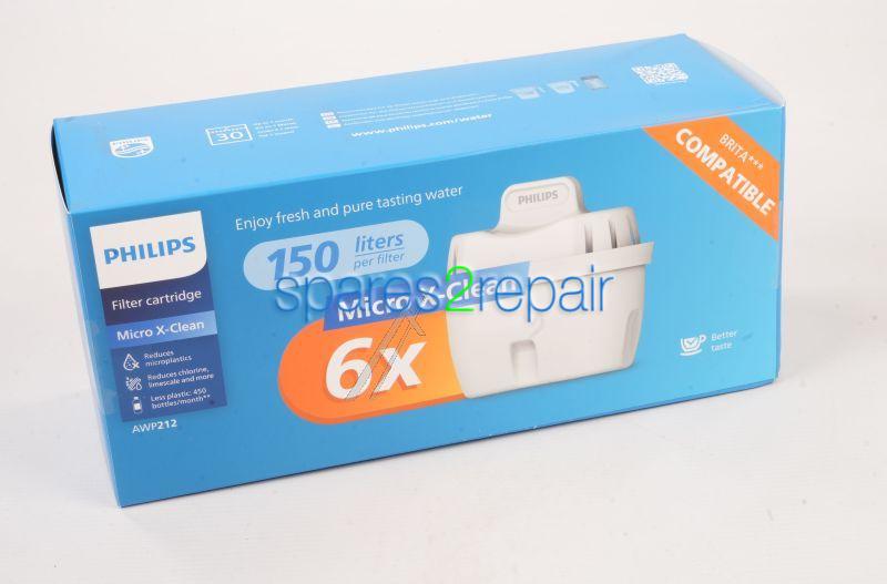Philips Water Filter - Awp212-31 Micro X-clean Filter 6er-pack