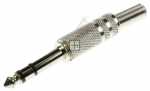 Com 6.35mm Stereo Phone Plug - 6,35mm Jack Plug Stereo, Metal