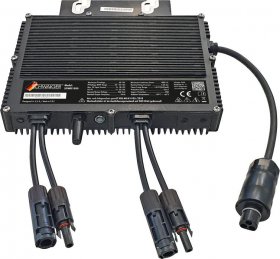 Schwaiger Transformer - Solar Sowr1000 Wechselrichter Nep 1000 W Mit 2 Anschlussen Bis Max 2x 860 Wp Pro Eingang - Ausgang Gedrosselt Auf 800 Va