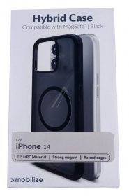 Mobilize Leather Bag Gsm - 28691 Mobilize Magsafe Compatible Hybrid Case Apple Iphone 14 Black