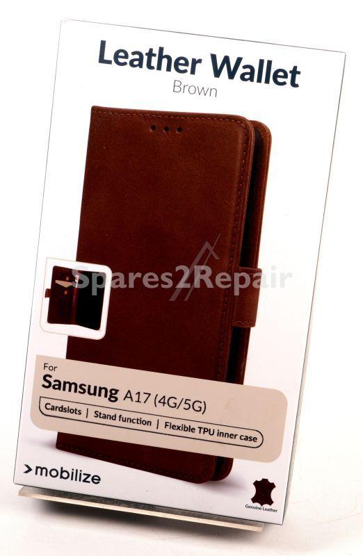 Mobilize Leather Bag Gsm - 81286 Mobilize Leather Wallet Samsung Galaxy A17 (4g-5g) Brown