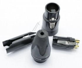 Neutrik Xlr Coupler - 4-polige Kabelbuchse Mit Schwarz-verchromtem GehÄuse Und Gol