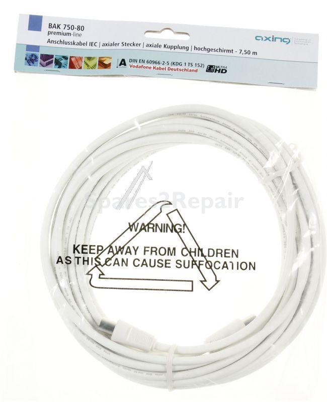 Axing Aerial Connecting Cable - Bak 750-80 Anschlusskabel Iec Axialer Stecker Axiale Kupplung