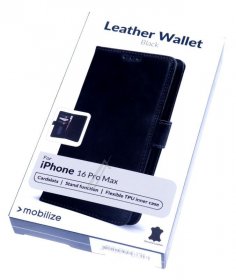 Mobilize Leather Bag Gsm - Mobilize Leather Case Apple Iphone 16 Pro Max Black - 29715