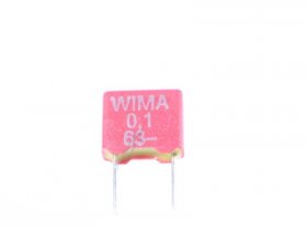 Wima Mks2 Pulse Capacitor - 0 1uf-63v Mks2c031001a00kssd Mks2-capacitor Rm=5 0mm -rohs-