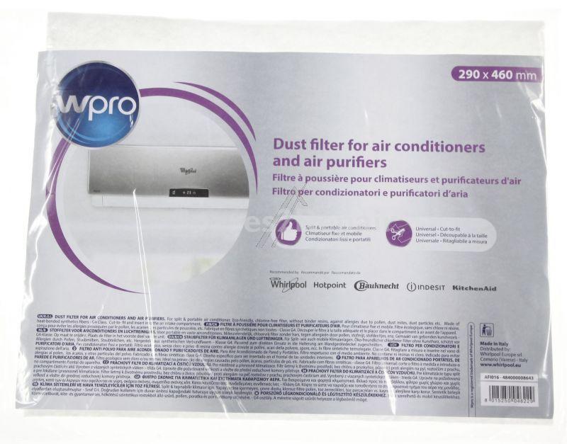 Whirlpool Indesit Filter For Air Conditioner - C00470748 Dust Filter For Air Condtioners&air Purifiers 290 X 460 Mm