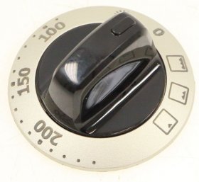 Button - 3491009860 Control Knob black stainless t [Electrolux Aeg]