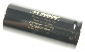 Mundorf Radial Electrolytic 85 Degrees - 200+200uf-500v Audio High-volt.-elcap Radial 85° 35x80mm