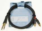 Cordial Neutrik Phono Plug/jack Plug - 2x 6.3mm Jack Plug Mono --> 2x Phono Plug