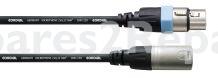 Cordial Neutrik Xlr Socket/xlr Plug - Xlr Microphone Cable Male-female - 10m
