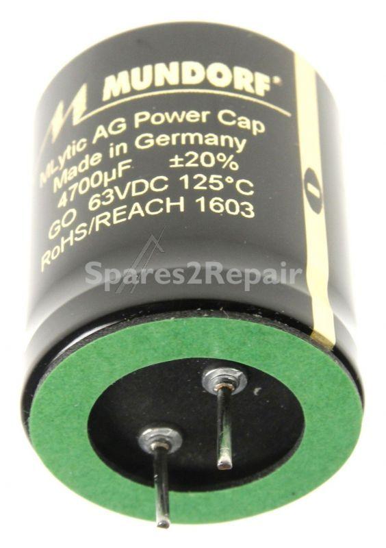 Mundorf 63v Radial Electrolytic 125 De - 4700uf-63v Audio Elcap Radial 125° 30x35mm Snap-in