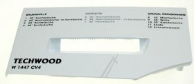 Detergent Dispenser Cover - 42068880 Detergent Drawer Cover Techwood Srgf Lv446212(w 14 [Vestel]