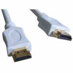 Compatible Hdmi Highspeed Ethernet Plug-plug - Hdmi Lead 1 4 White High Speed Ethernet 3m