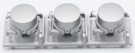 Button - 3870458001 Push Button Set high-grade Ste [Electrolux Aeg]