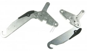 Door Hinge For Dishwasher - C00636775 488000636775 Kit Rh + Lh Hinges [Whirlpool Indesit]