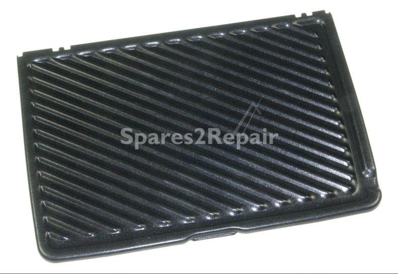 Grill Pan - Mv116131gb Plate Bottom+top Cg298 Ex:a12 [Delonghi]