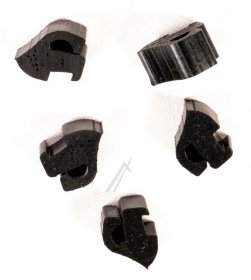 Rubber Stop - C00075434 482000027332 Rubber Pan Supports For Built-in Hobs Pf7 5 Pieces [Whirlpool Indesit]