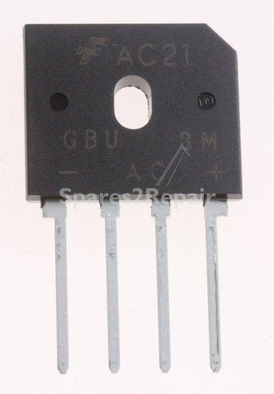 Fairchild Bridge Rectifier - Bruckengleichrichter, 1100v, 8a
