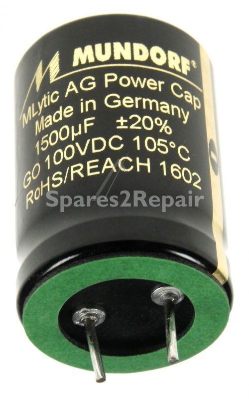 Mundorf 100v Radial Electrolytic 105 D - 1500uf-100v Audio Elcap Radial 105° 25x35mm Snap-in