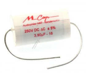 Mundorf Foil Capacitor - 3,9uf-250v Audio Filmcap. Axial 85° 17x28mm