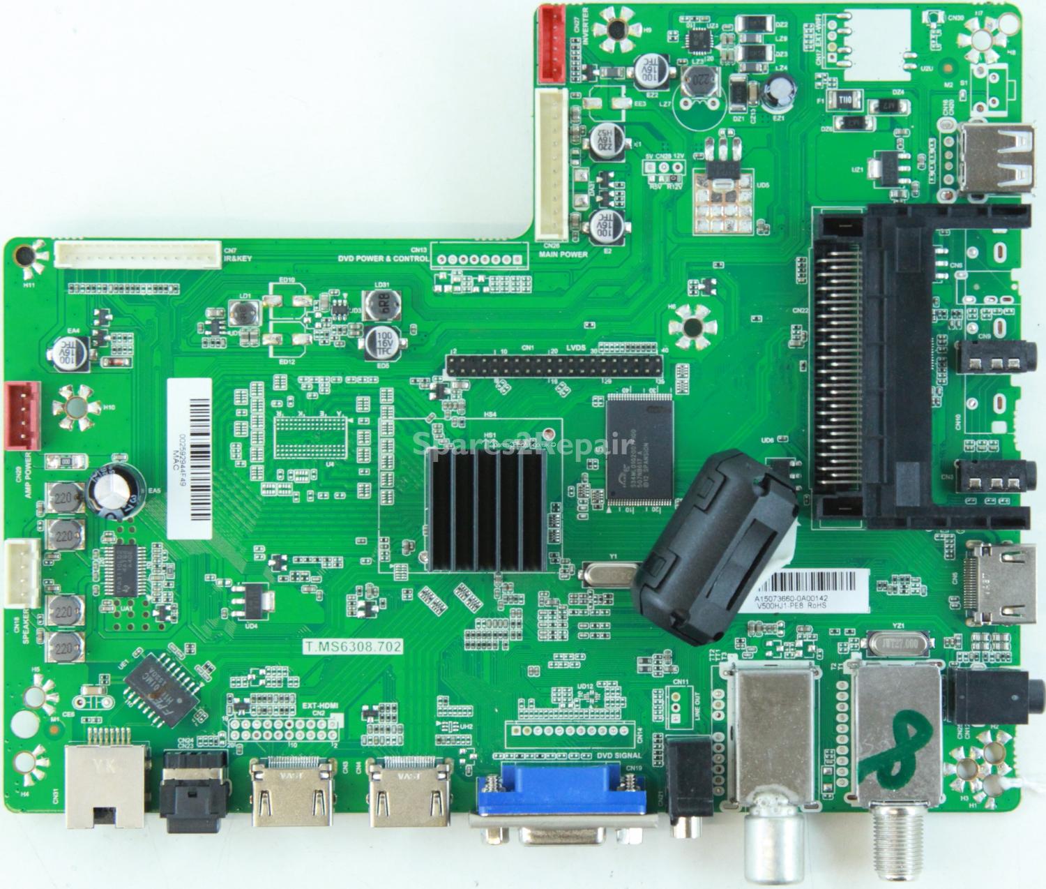 Blaupunkt 50/148N-GB-5B2-FHBQKU-EU - Main AV - T.MS6308.702 - A15073660 - V500HJ1-PE8 - 4502426-9