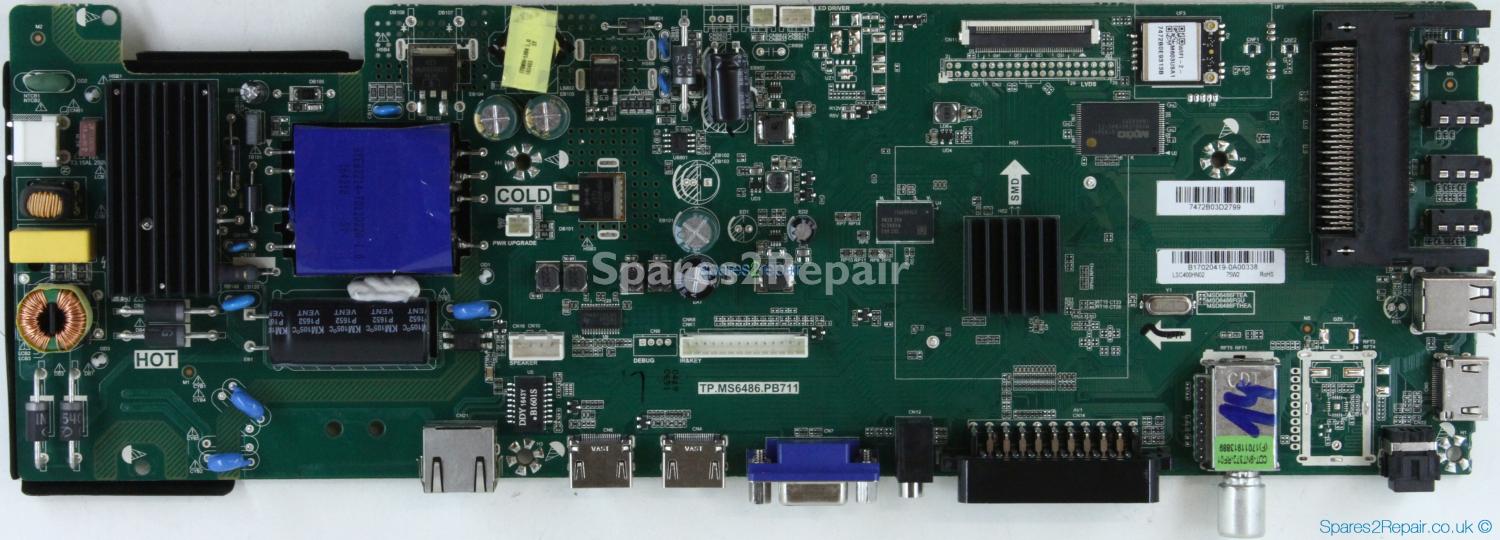Blaupunkt 40/138M-GB-11B4-FEGPX-UK - Main AV - TP.MS6486.PB711 - B17020419 - 20K-3 CVTE - LSC400HN02