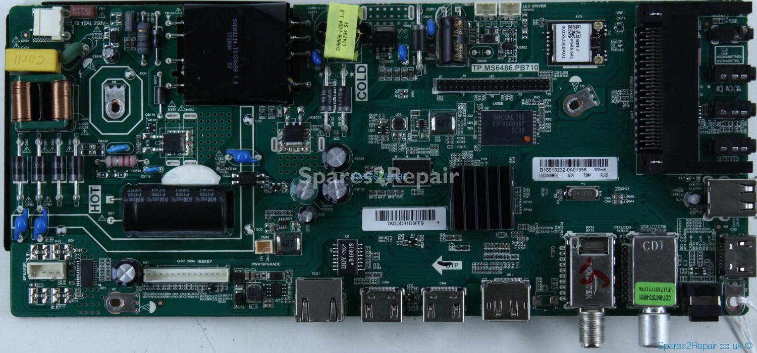 Blaupunkt 40/148M-GB-11B-FEGPX-UK - Main AV - TP.MS6486.PB710 - B18010232 - LSC400HN02 - PO35I-2 CVTE