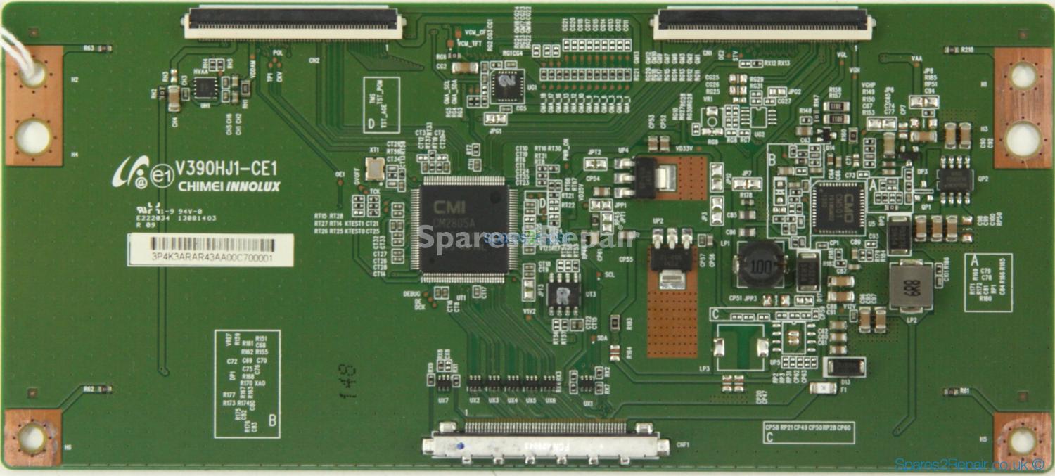 Blaupunkt 39/210I-GB-5B-FHBCUP-UK - T-Con - V390HJ1-CE1 - 3P4K3ARAR43AA00C700001