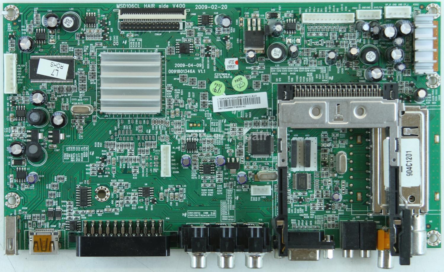 Bush A322 - Main AV - 0091801346A V1.1 - MSD106C1 HAIR side V400