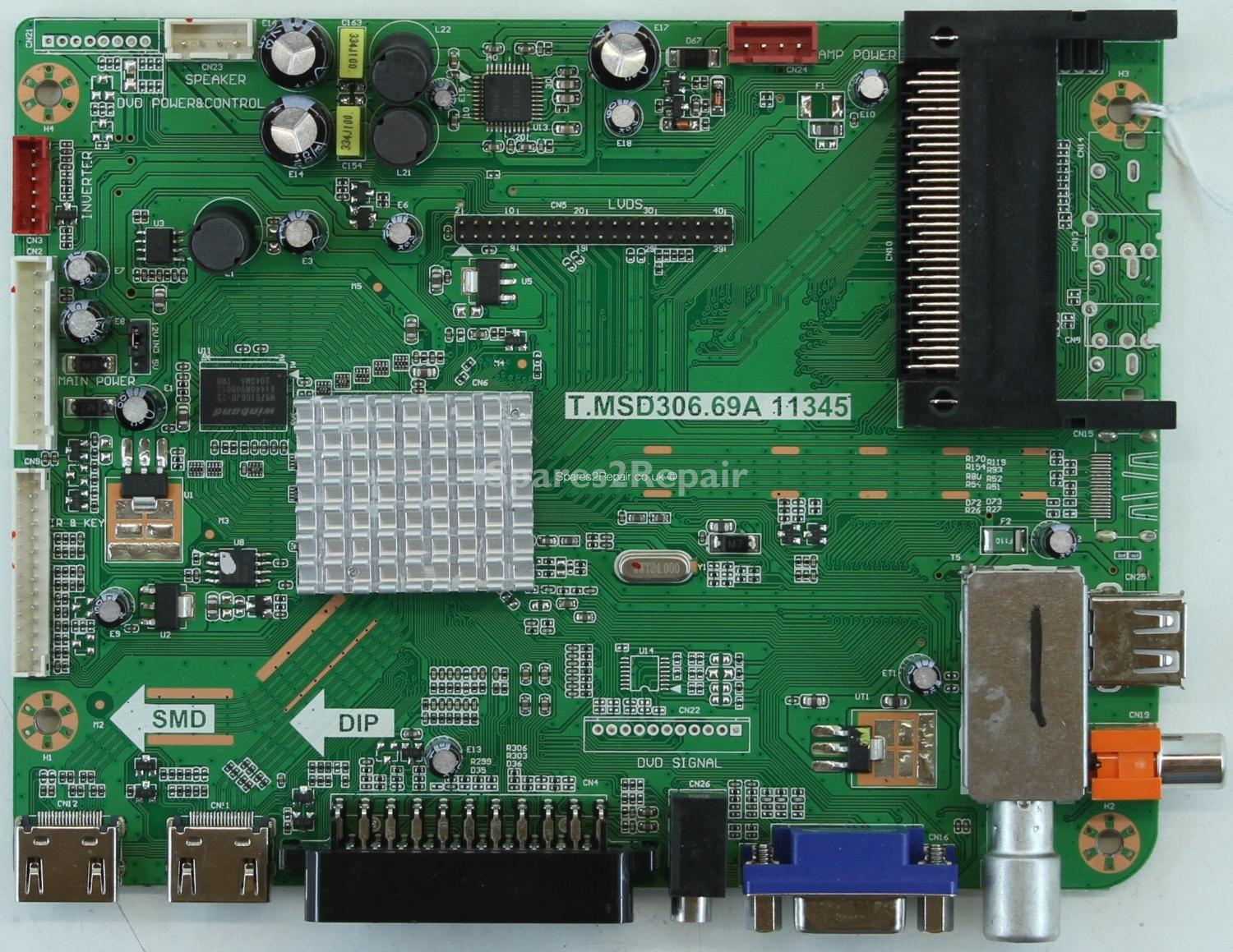 Bush BLCD26H8 - Main AV - T.MSD306.69A 11345 - 890-AA0-MSD30669BR