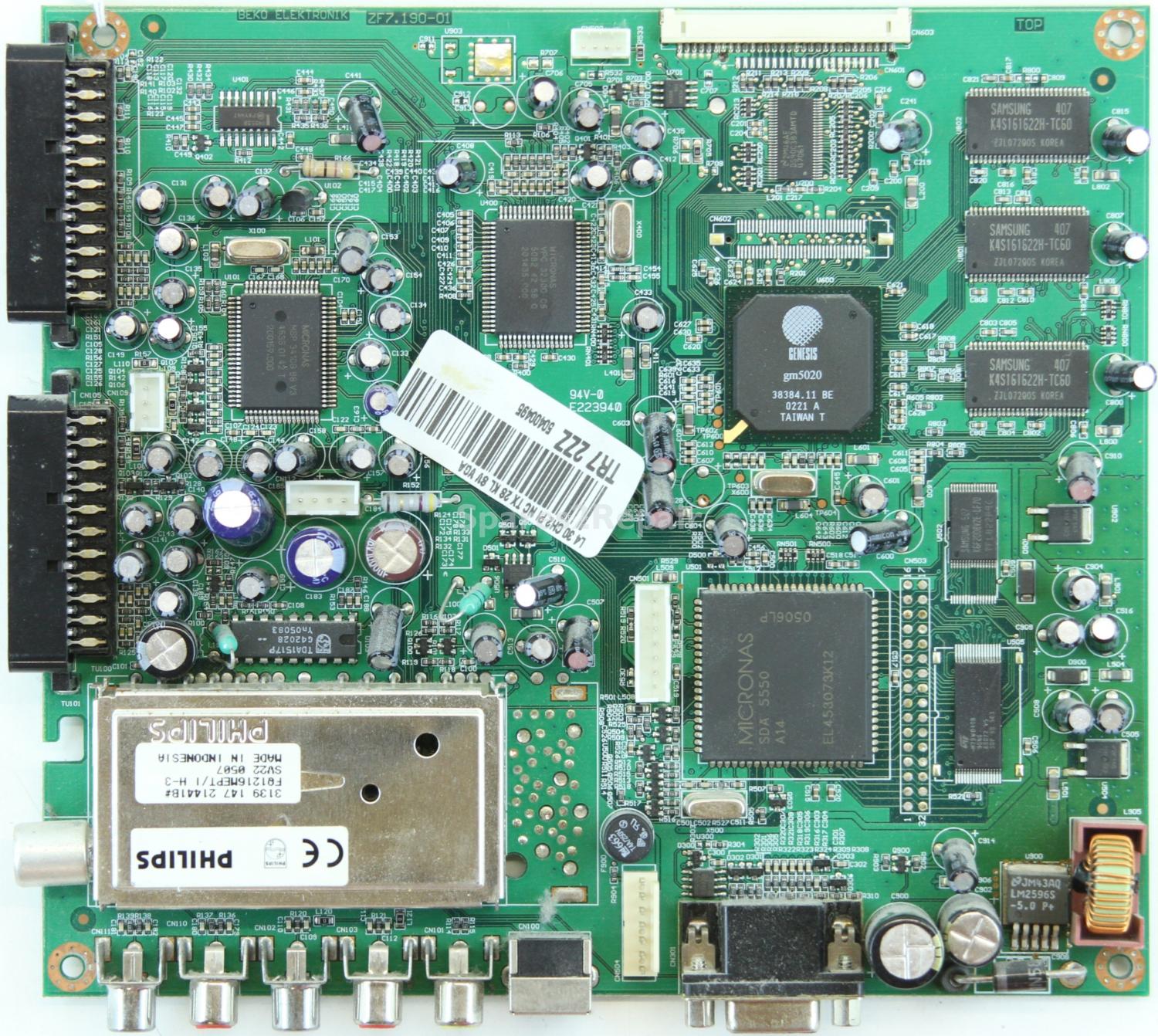 Bush LCD30TV005 - Main AV - ZF7.190-01 - TR7 2ZZ