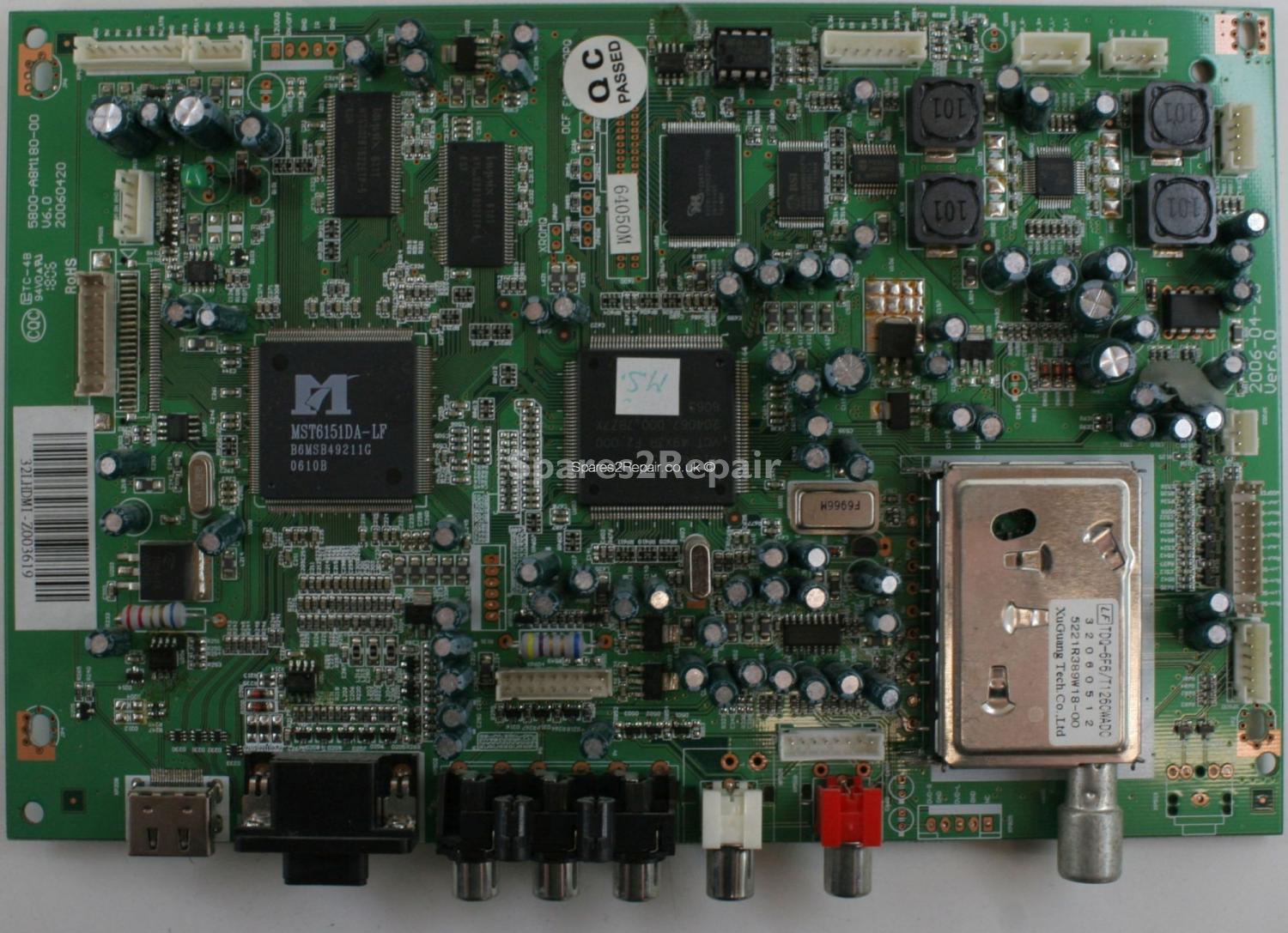 Bush LCD32TV009HD - Main AV - 5800-A8M180-00 V6.0 - 20060420