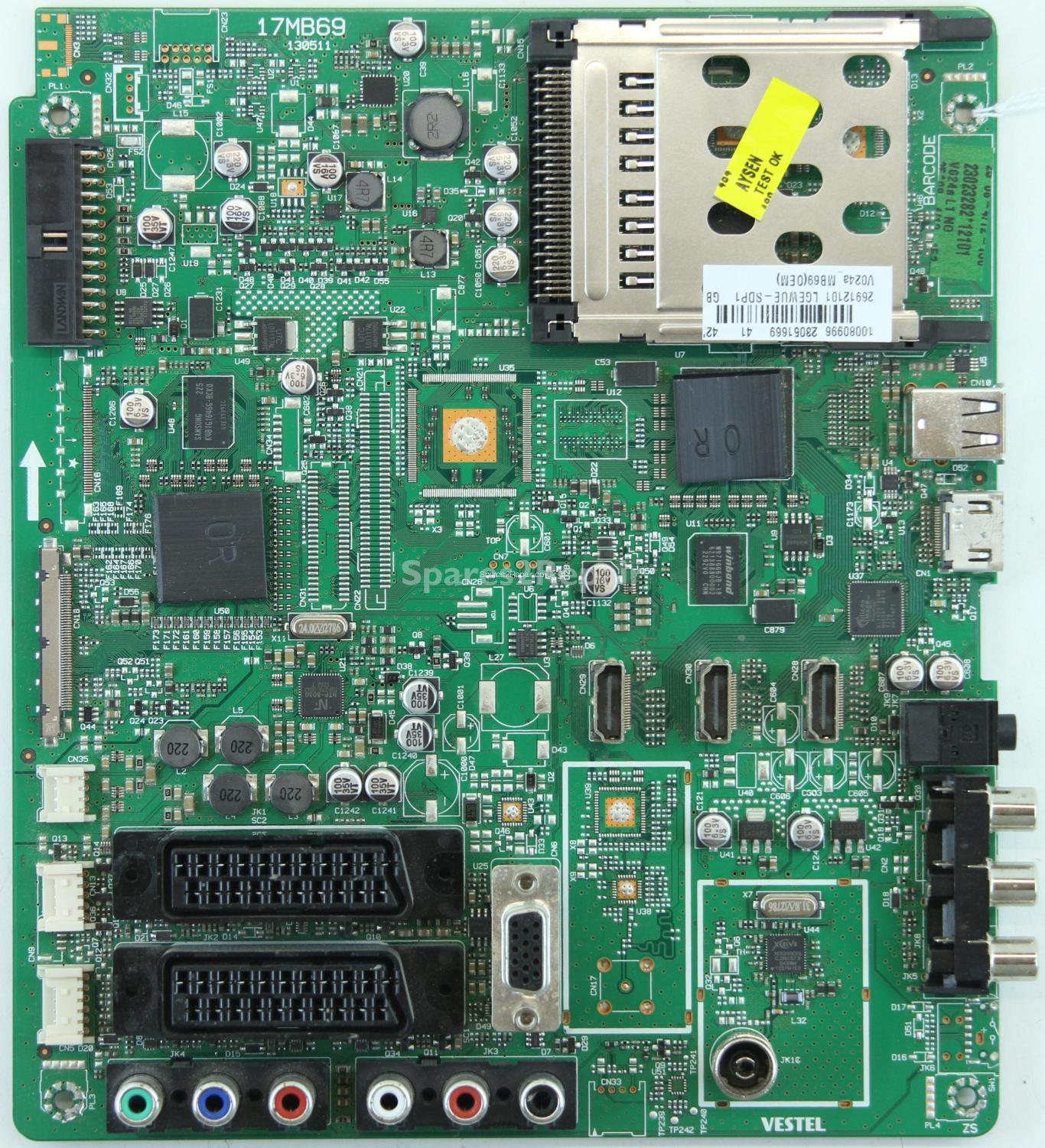 Bush LCD42911FHD3D - Main AV - 23051669 - 17MB69 - 130511