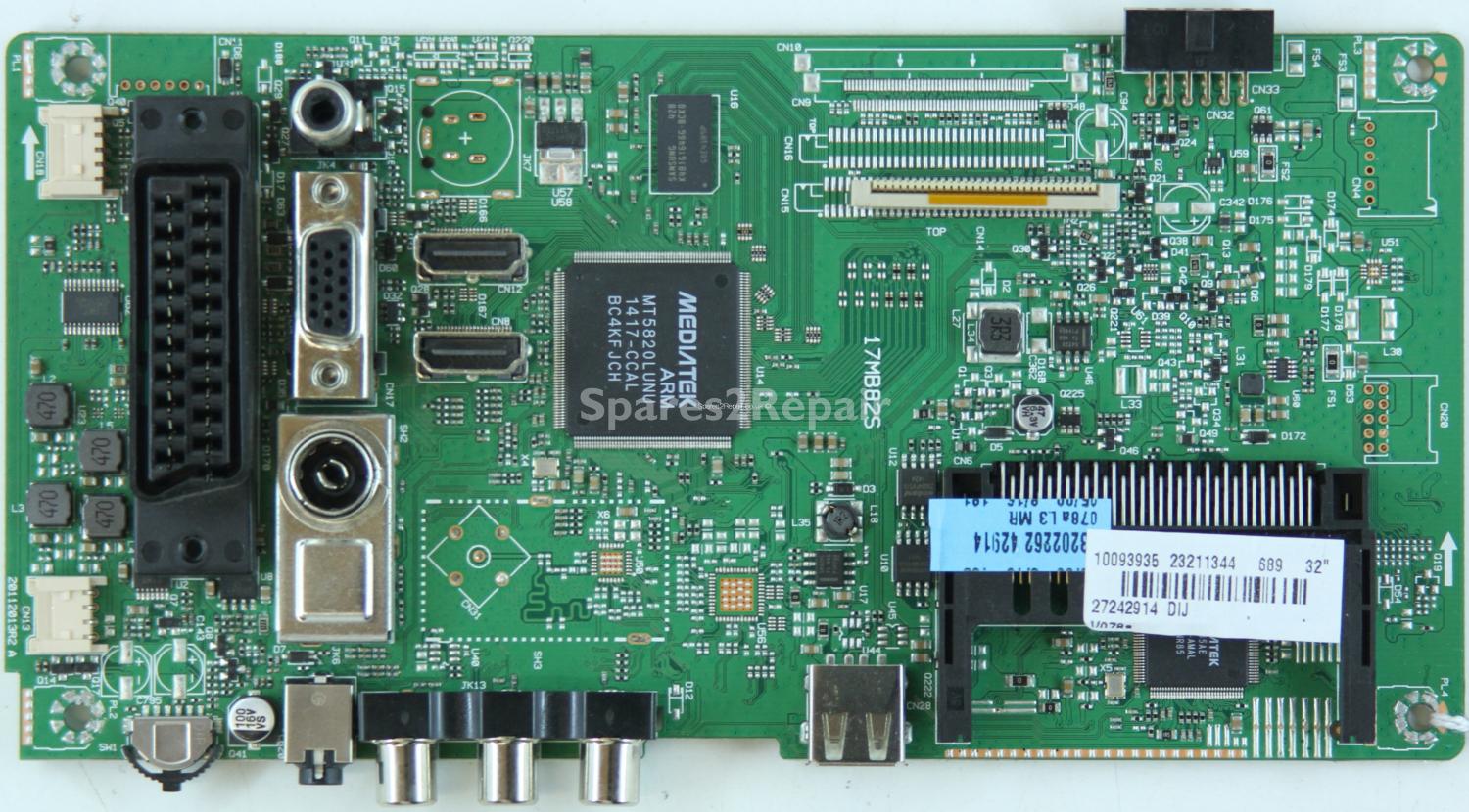 Bush DLED32165HD - Main AV - 23211344 - 17MB82S - 20112013R2 A