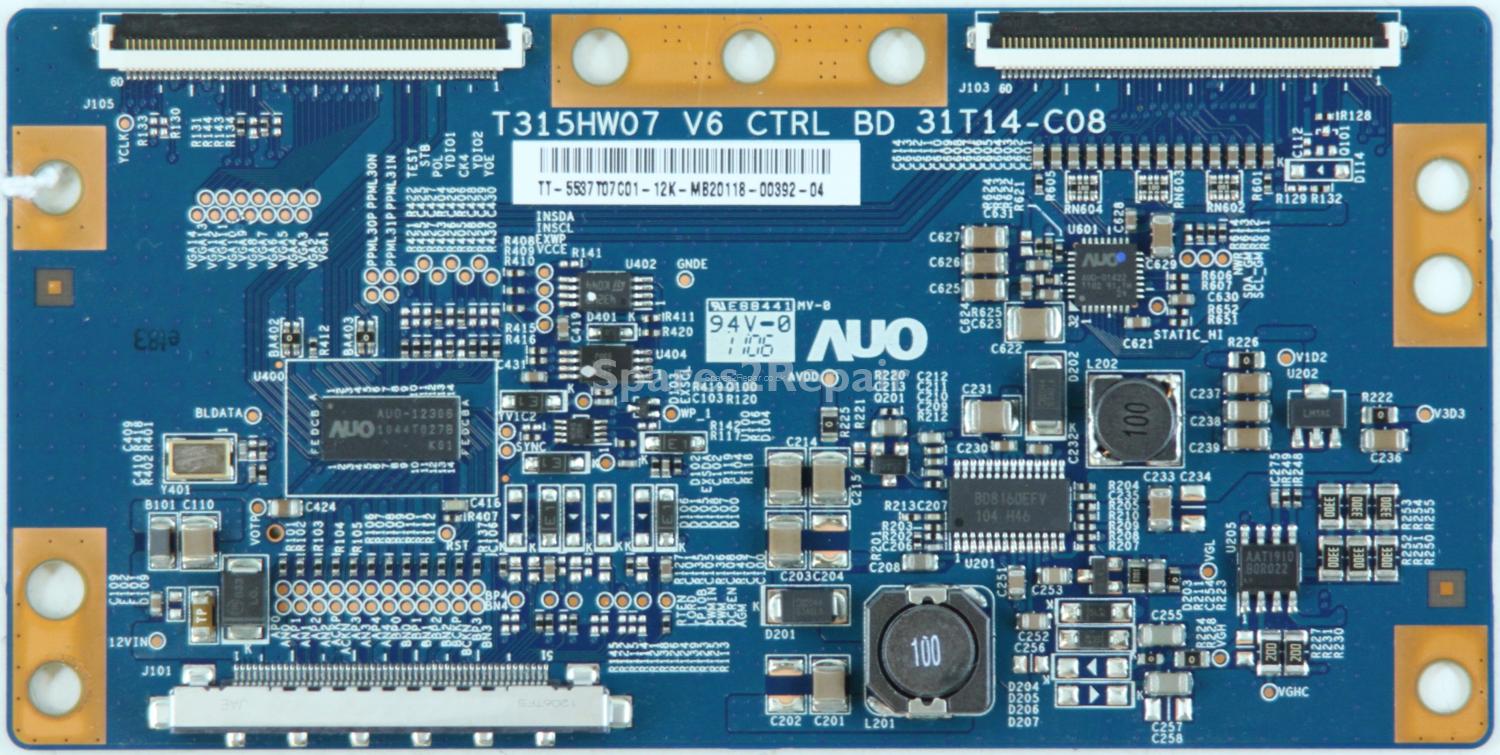 Celcus DLED40125FHD - T-Con - 55.37T07.C01 - 31T14-C08 - T315HW07 V6 CTRL BD
