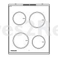 Ceramic Surface - 8088949147 Cooking Top With Frame White 4 [Electrolux Aeg]
