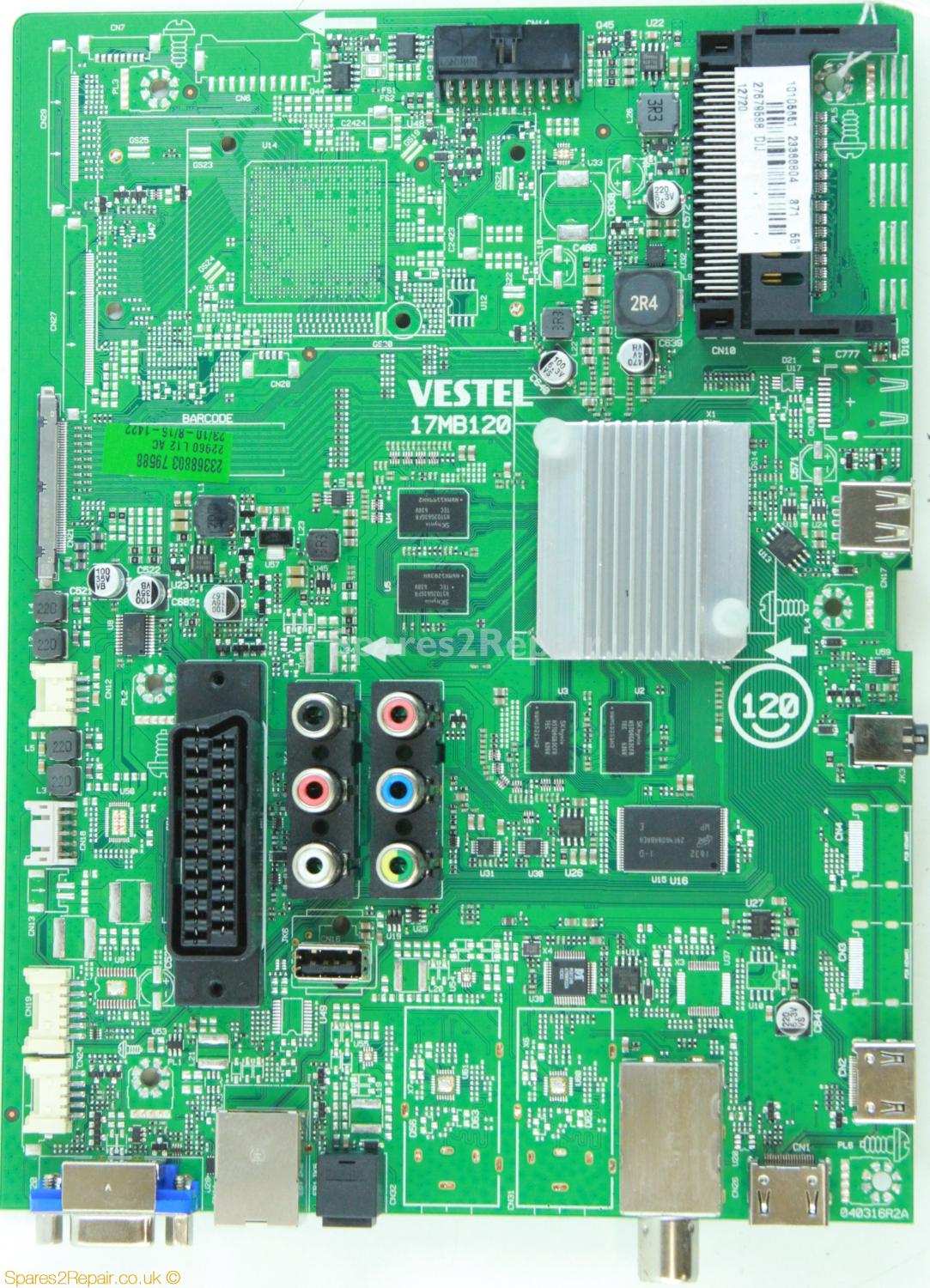 Finlux 55UTD297B - Main AV - 23368804 - 17MB120 - 040316R2A