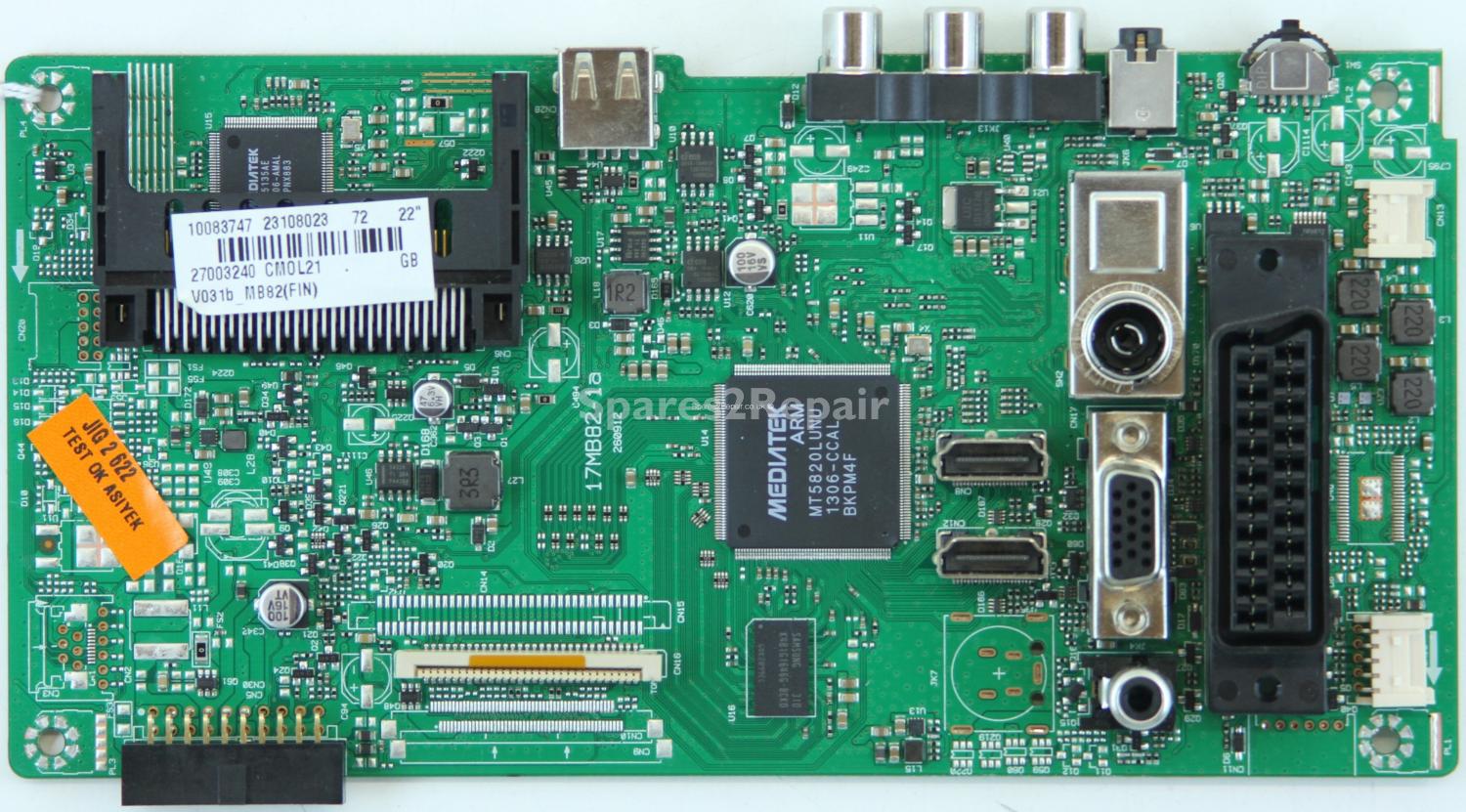 Finlux 22F6050 - Main AV - 23108023 - 17MB82-1a - 260912