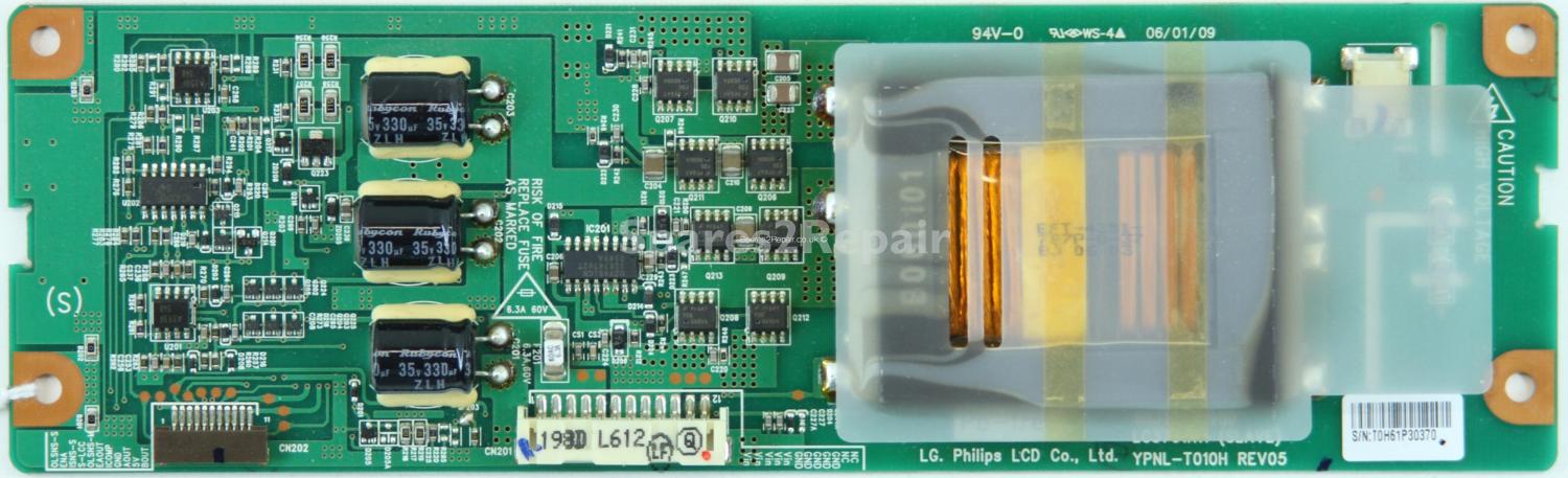 Grundig GULCD37HDIT - Inverter - 6632L-0198D - LC370WX1(SLAVE) - YPNL-T010H REV05