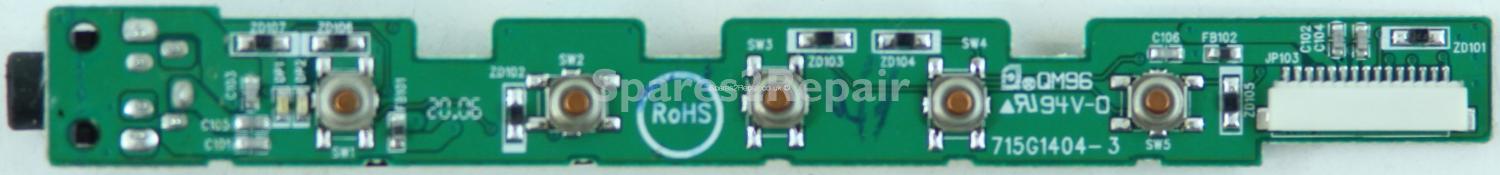 HP vs19e - Buttons & Audio Jack - 715G1404-3