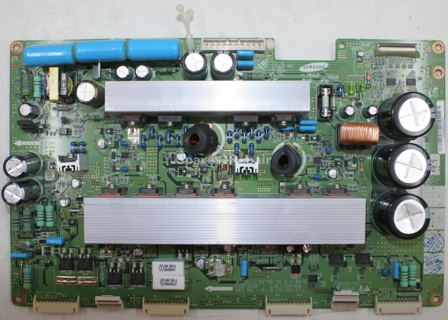 Hyundai HPTD4205 - Y SUS - LJ92-01354A A1 - LJ41-03490A R1.0 - 42 SD S4.0 Y-MAIN