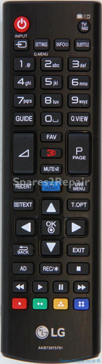 LG AKB73975791 Remote Control (Original) (Genuine)