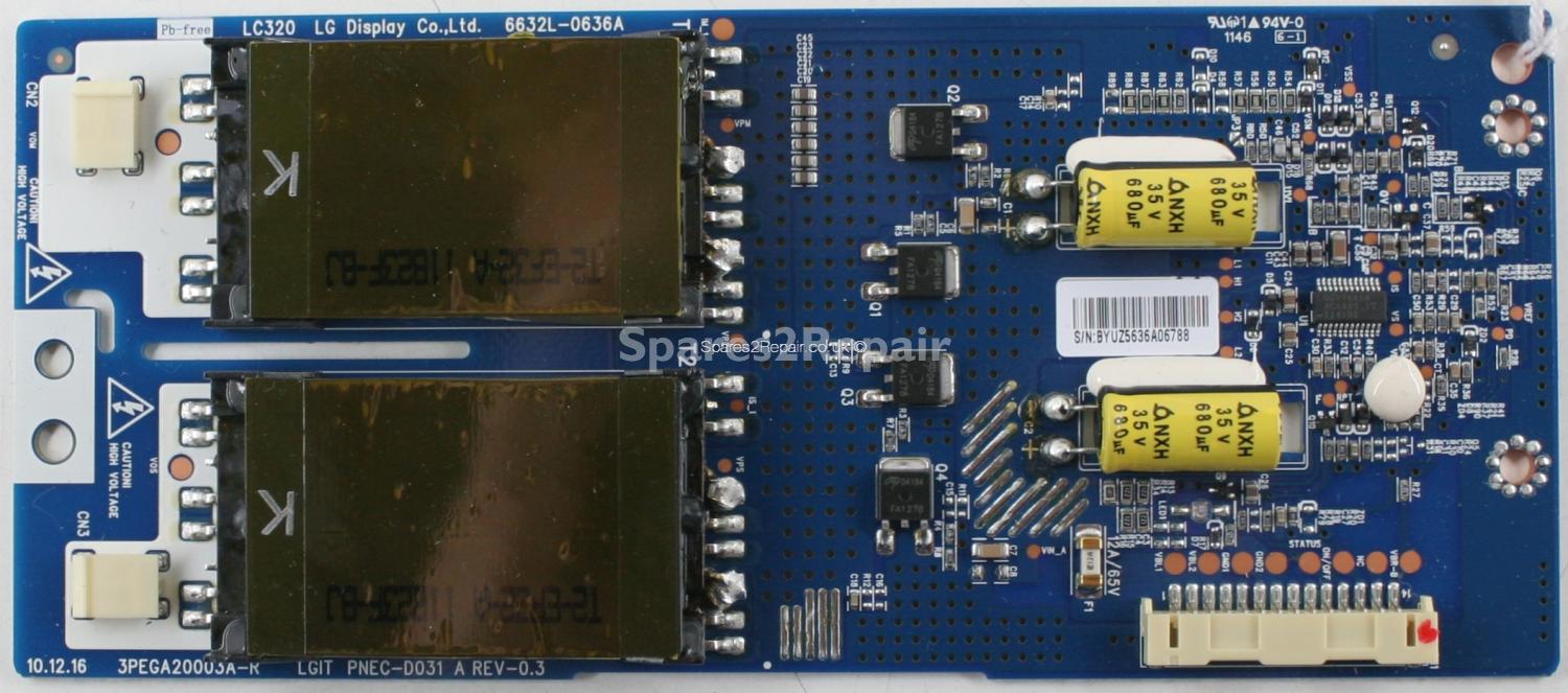 LG 32LK450U - Inverter - PNEC-D031 A - REV-0.3 - 6632L-0636A - 3PEGA20003A-R