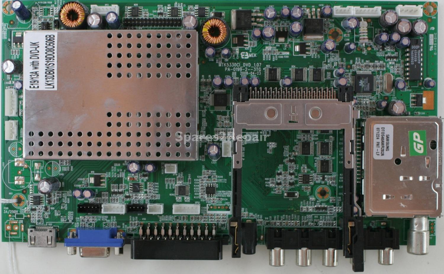 Logik E19/13B-GB-TC-UK - Main AV - MTK5330CI_DVD_1.07 - PA-0199-2--3TG - BLK13DB-006-A - LK13DB01S19