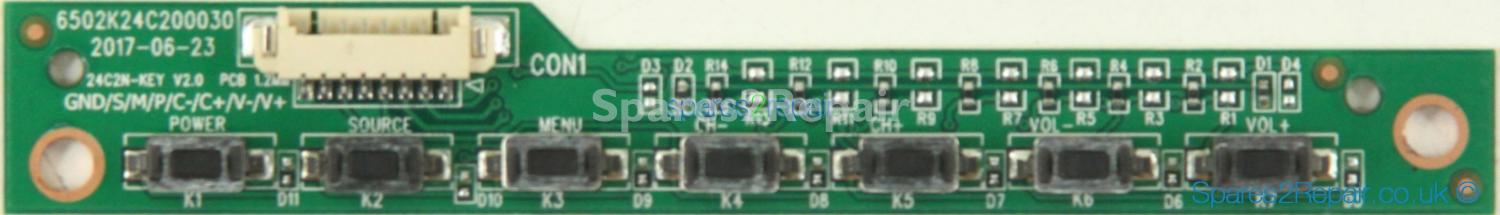 Logik L24HED18 - Buttons - 6502K24C200030 - 24C2N-KEY V2.0