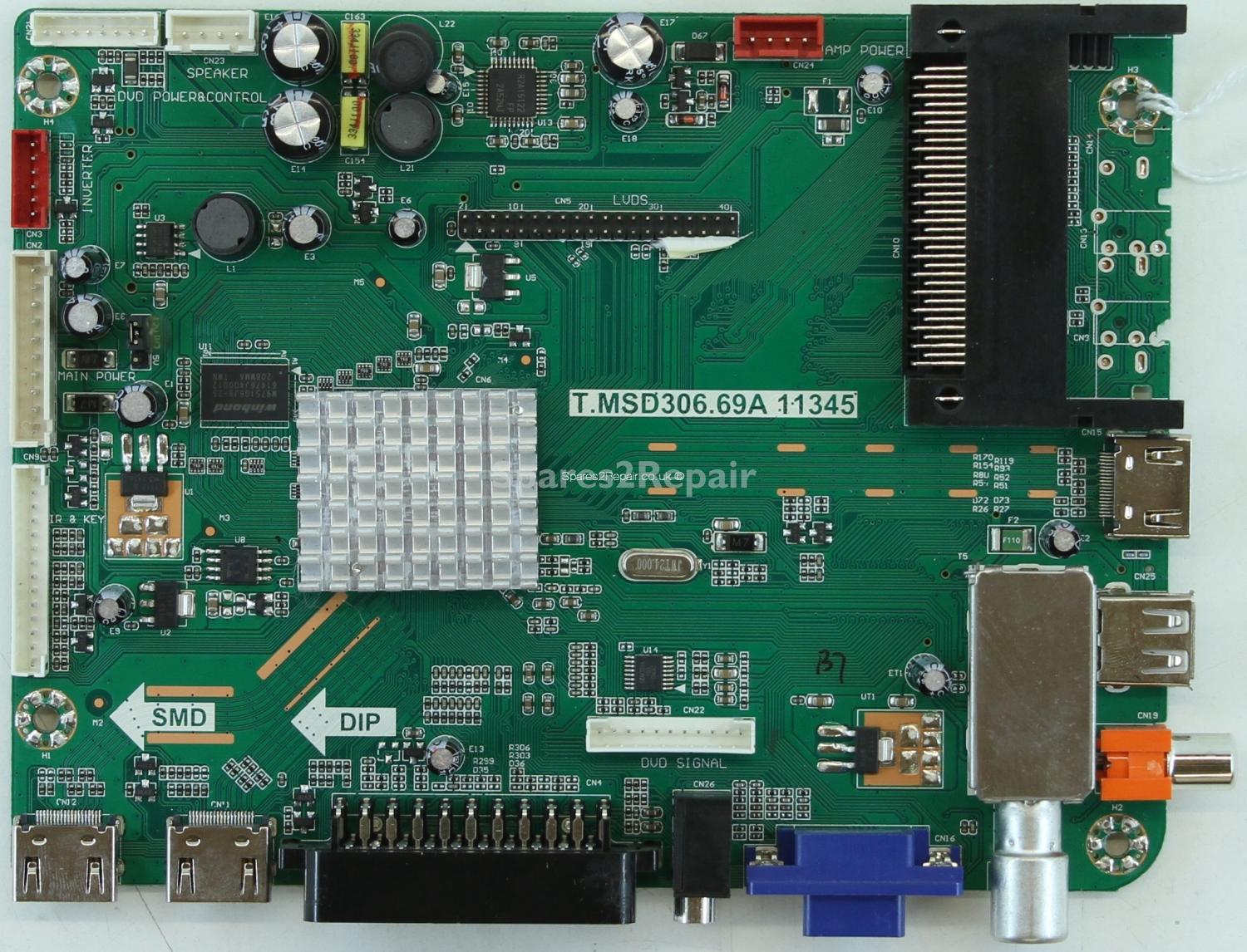 Logik L32HED12 - Main AV - T.MSD306.69A - 11345 - 890-M01-00E2 - P00RD048625-TI12020