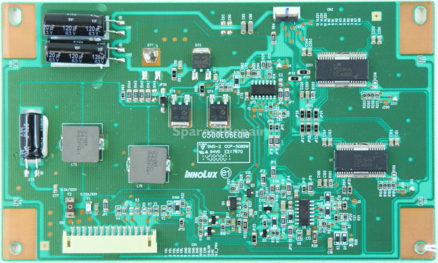 Panasonic TX-50AS500B - LED Driver Board - C500E06E01B - L500H101EE-C002